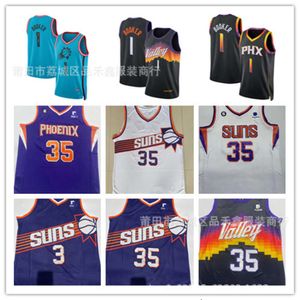 Suns Booker 35 # Durant Edition Broidered Jersey