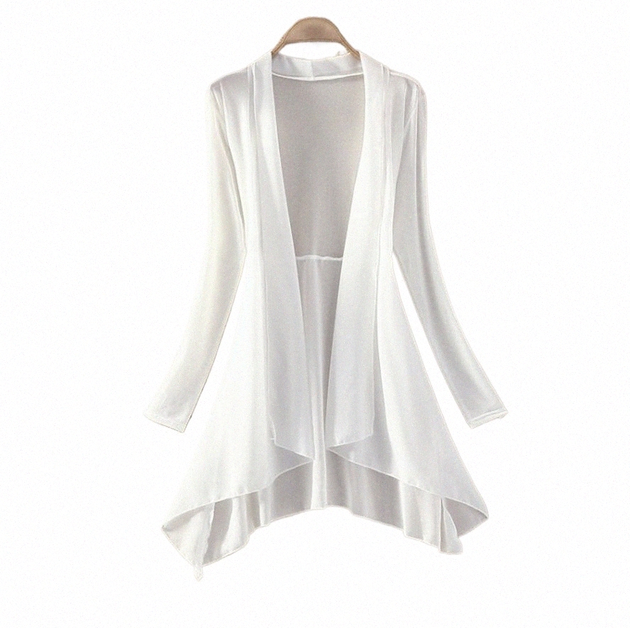 Sunscreen Women Jacket 2023 Ny sommar Cardigan Thin Chiff Air CDitiing Shirt Shawl Coat Female Sun-Protective Clothing W353#