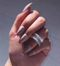 Anillo de promesa Sunset Boulevard Eternity Promise, anillo de compromiso de Plata de Ley 925 con diamantes para mujeres y hombres, joyería 9345054