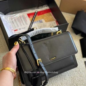 Zonsondergang y-vormige zak 25 cm echte lederen tassen vrouwen luxe handtas bodytas cross body tas square flap koppeling envelop satchel schouder klassiek