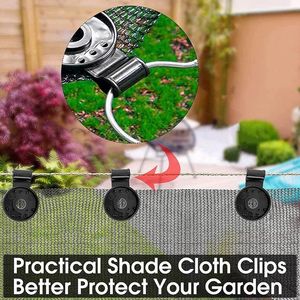 Sunshade Clips Pinces en tissu Clip Net Clip Greenhouse Fix Clamp Anti Bird Netting Fixing Tool Plastic Grommet Garden Accessoire