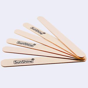 Sunshine 50pcs Files de tampon de ponçage professionnel en bois en bois 120240 Grit Manucure Pedicure Wholesale Custom 240415