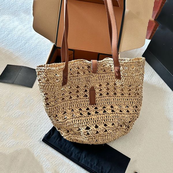 Sunshine Beach Straw Bag Raffia Grass Shopping Bags Bolsos Totes Hombro Underarm Crossbody Tote Bag Bolso Monedero Mujer Hobo Carteras Bolsa Correa extraíble