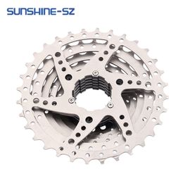 Sunshine Road Bike Cassette 8 9 10 11 12 Velocidad 11-23T/25T/28T/30T/32T/34T/36T Ciclismo de volante K7 para shimano HG Hub