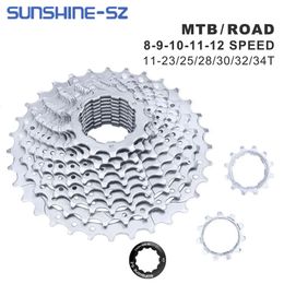 SUNSHINE – Cassette de vélo de route, roue libre, 8 9 10 11 12 vitesses, pignon de vtt pour SHIMANO 240318