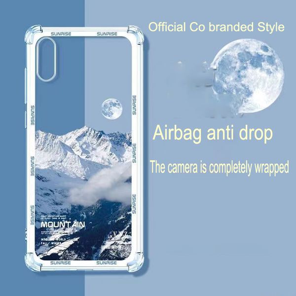 Sunshine Snow Mountain Funda para teléfono Apple X Airbags de cuatro esquinas Anti caída iPhone XR Paquete completo XsMax Silicona suave