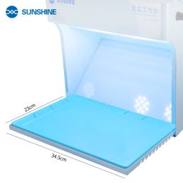 Sunshine SS-917C Dust Free Room Anti Dust Working Banc Adjudable Wind Nettaiteur de vent pour téléphone