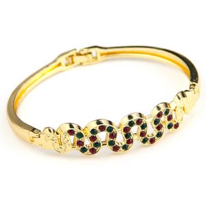 Sunspicems, brazalete colorido marroquí, brazalete fino chapado en oro para mujer, diamantes de imitación completos, joyería étnica árabe para boda, regalo Q0719