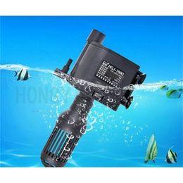 SUNSUN 1 pièce HQJ-500G 700G 900G 1200G multi-fonction aquarium pompe submersible tête motrice pompe à oxygène d'eau de mer douce Y200917260r