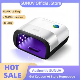 SUNUV SUN3 Secador de uñas Smart 20 48W Lámpara LED UV con memoria de temporizador Pantalla digital invisible Máquina secadora 231226