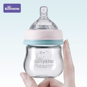 Sunveno Biberon Nouveau-né Biberon Biberon Allaitement Design Anti-étouffement - Verre, Sans BPA, 80 ml, 2,5 oz, 0-3 mois 210226