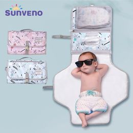 Sunveno Babycommode Draagbare Opvouwbare Wasbare Waterdichte Matras Aankleedkussen Matten Herbruikbare Reizen Pad Luier 240229