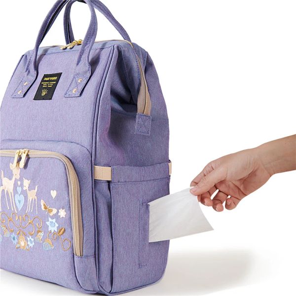 Sunveno Bag Multifuncional Paver Bordery Bordery Mommy Bolsa de apertura de mamá mochila conveniente gran capacidad