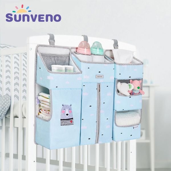 SUNVENO Portable Baby Crib Organisateur Lit Sac suspendu pour bébé Essentials Couche de stockage Berceau Sac Literie Ensemble 201210