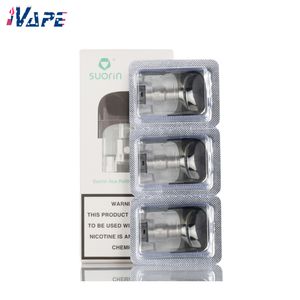 Cartouche Suorin ACE Pod 2 ml 1,0 ohm pour kit ACE/Shine, nouveau design de flux d'air, 3 pièces/paquet