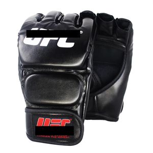 SUOTF Noir Combat MMA Boxe Sports Gants en cuir Tiger Muay Thai boîte de combat gants mma boxe sanda gants de boxe tampons mma T191250N