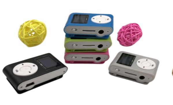 SUOZUN lecteur MP3 Portable pince en métal Mini USB lecteur de musique Mp3 numérique écran LCD Support 32 GB Micro SD TF carte Slot272B7197521