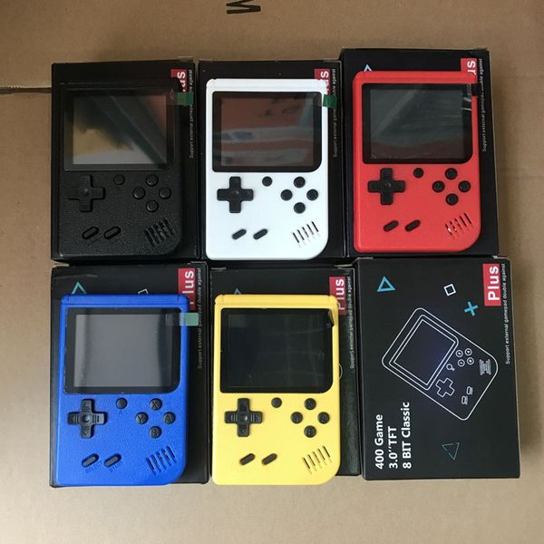 Mini Console de jeu portable rétro Console de jeu vidéo Portable peut stocker 400 jeux 8 bits 3.0 pouces conception de berceau LCD coloré