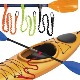 Sup Paddle riem met Carabiner Safety Kayak Roeipoot Visstang Paal opgerolde lanyard snoer touwtouw