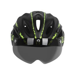 Supeirde Outdoor Trail MTB Bicycle Casque Aérodynamique Racing Racing Calcling avec Goggles Ultralight Road Mountain Bike Casque