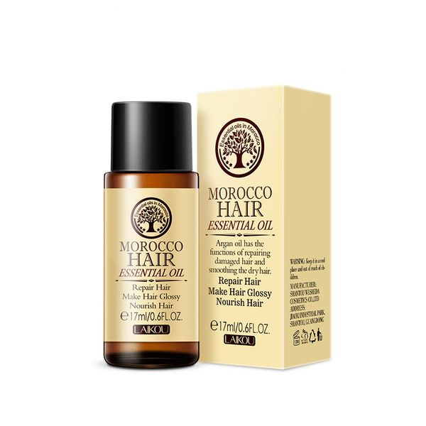 Super 17ml 100% huile d'argan biologique naturelle du maroc, soins capillaires, huiles essentielles du cuir chevelu pour réparer les dommages secs, traitement des cheveux, 6 pièces