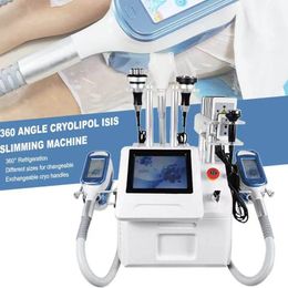 Super 360 hoek rondom cryolipolysis vermageringsdieet machine Cryo lipo laser 40k cavitatie RF ze dubbele kin verwijderen