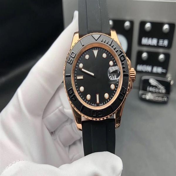 Super 42 yate montre DE luxe cero reparación movimiento reloj automático 40mm 316L acero refinado reloj original hebilla impermeable 50m246k