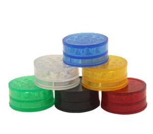 Super 60mm 3 Stuk Plastic Tabak Grinders 40mm voor Pijp Tabak Spice Grinder Acryl Plastic Droge Kruiden Grinder Pijpen