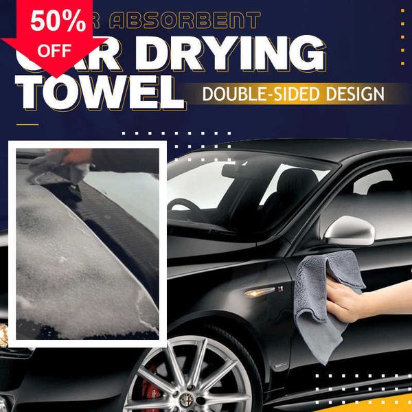 Toalha superabsorvente para secar carro, camurça, coral, veludo, dupla face, pano para limpeza de carro, multiuso, toalha automotiva, acessórios para carro