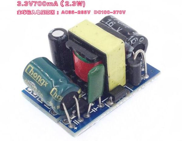 Super AC-DC Mini interruptor módulo de fuente de alimentación módulo reductor 3,3 V 700mA 2,3 W AC 85-265 V 220 V/110 V a 3,3 V 29mm * 20mm