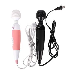Super jouets sexuels pour adultes pour de puissants vibrateurs de clitoris oraux pour femmes USB Rechargeable AV Magic Wand Massager Vibromasseur Femme, Femme Y1890802
