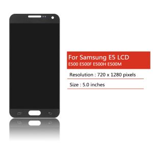 Super AMOLED pour Samsung E5 LCD E500 E500F E500H E500M Affichage Affichage Assemblage de numéros tactile Remplacement