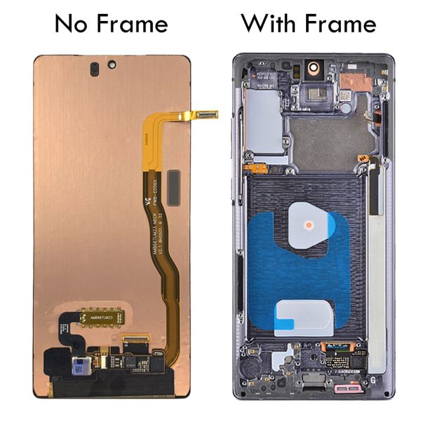 Super AMOLED LCD 6.7 '' Nota de pantalla 20 para Samsung Note20 N980 N980F SN980F/DS LCD Touch Screen con reparación del digitalizador de cuadros