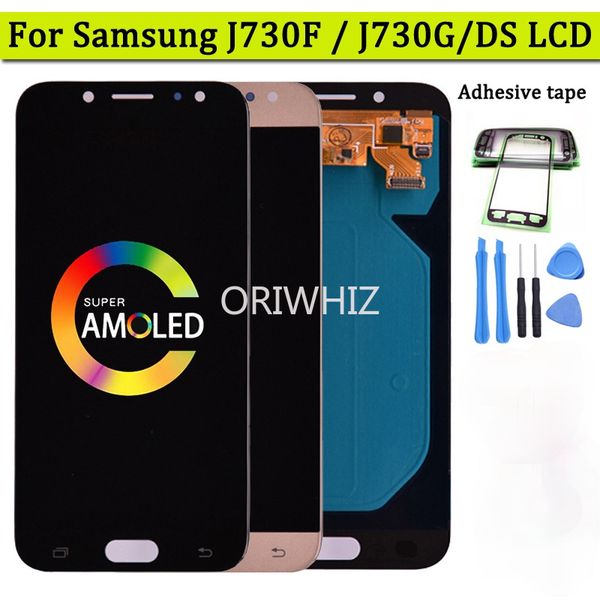 Super Amoled LCD pour Samsung Galaxy J7 Pro 2017 J730 J730F écran LCD et assemblage de numériseur d'écran tactile