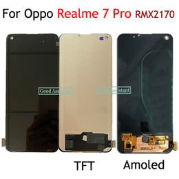 Super AMOLED / TFT 6,4 inch display voor Oppo Realme 7 Pro RMX2170 LCD Display Touch Screen Digitizer -assemblage vervanging