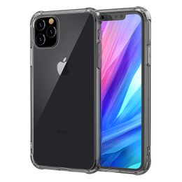per boot 1.5mm zachte TPU Transparante Clear Protect Cover Shockproof Soft Cellphone Cases voor iPhone 11 Pro Max 7 8 Plus X XS SE2020 S20E
