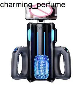 Super automatique tasse de masturbation masturbador télescopique masturbador avec porte-téléphone mobile électrique de poche sexuelle machine pour mâle