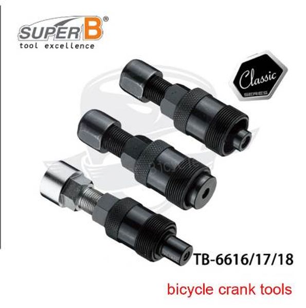 Outil de réparation de vélo Super B TB-6616/6617/6618 pour système d'entraînement Shimano Octalink ISIS et dissolvant de manivelle à cône carré