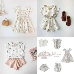 Super Mooie kinderen Meisjes Zomer Floral Jurk Lii ** Merk Kinderkleding Arrivals Design Princess 210619