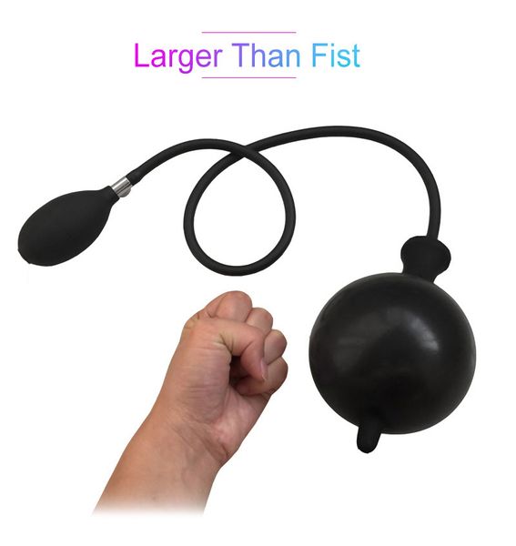 Súper grande inflable Butt Plug dilatador Anal expandible inflar Dildo bomba llena de aire juguete sexual para hombres mujer Gay