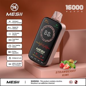 Écran numérique complet MESII Visual Boxx 15K Puff Bar 15000 Puffs Points jetables Vape Vapes Cigarettes à double mailles