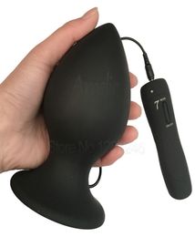 Super groot formaat 7-modus vibrerende siliconen buttplug grote anale vibrator enorme anaalplug unisex erotisch speelgoed seksproducten L Xl Xxl C198633849