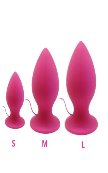 Super grande taille 7 Mode vibrant Silicone godemichet anal grand vibrateur Anal énorme Plug Anal unisexe jouets érotiques produits sexuels L XL XXL 1742898115