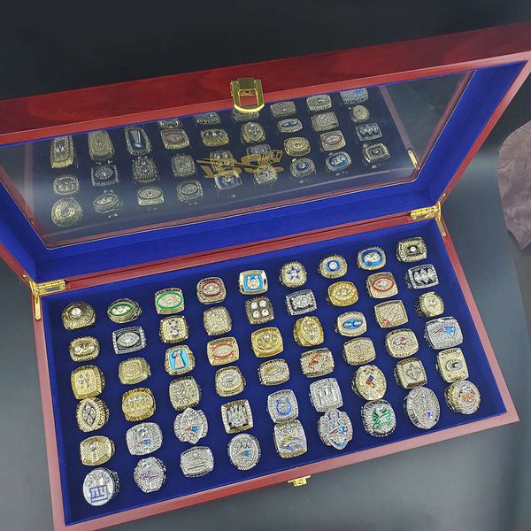 Juego de anillos del Super Bowl 54 Anillo de campeonato de rugby Colección de campeonato 1966-2019