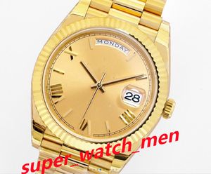 Super BP Factory Version Nouveau PRESIDENT BRACELET Grille Cadran Verre Saphir 41mm Cal.2836 Mouvement Automatique Montres Hommes