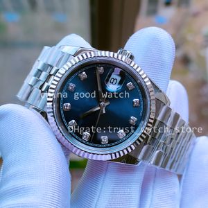 Super BPf horloge Heren 41 mm roestvrijstalen kast Automatisch uurwerk BP Factory Gift horloges Blue Diamond Dial Jubilee band Polskaarten duiken Saffierglas
