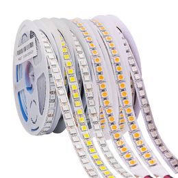Super Bright 12V 5M 5054 LED Strip Licht Flexibele tape Hoge dichtheid 600leds Single Row IP20 Non IP67 Waterdicht