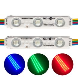 Super Bright 3 LED Module RGB 5050 SMD led Étanche Décoratif Storefront LED Lumière pour Lettre Signe Publicité Signes crestech