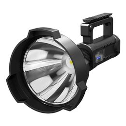 Super Heldere 30000LM LED Oplaadbare XHP70 2 Grote Kop Zoeklicht Handheld Zaklamp Werk Licht Spotlight Floodling 40W Torch La297a