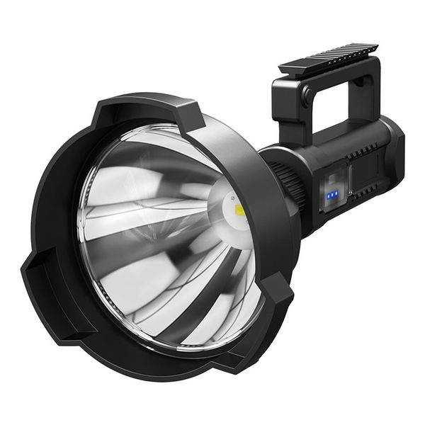 Super Bright 30000LM LED Rechargeable XHP70 2 Projecteur à grande tête Lampe de poche portable Lampe de travail Projecteur Inondation 40W Torche La201m